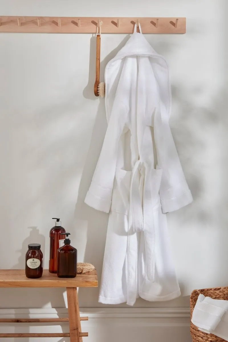 Mister You Bamboo Towelling Robe in Cloud White sold by Pretty You London product image thumbnail 5