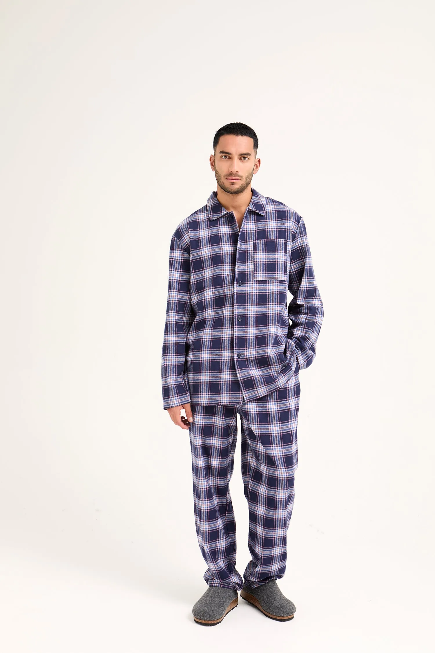 Mister You Plaid Pyjamas in Midnight sold by Pretty You London product image thumbnail 4