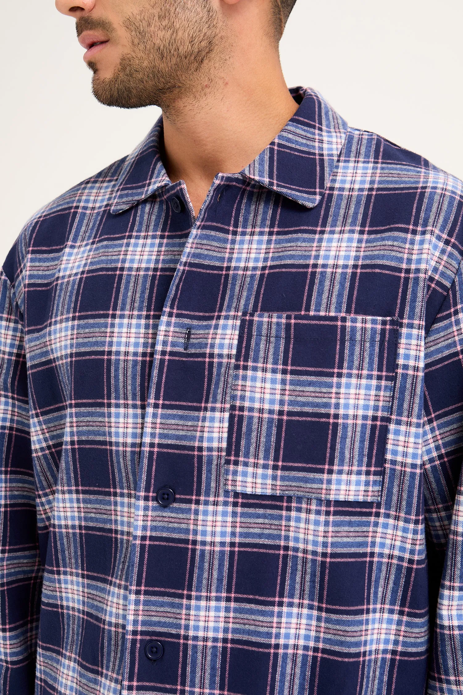 Mister You Plaid Pyjamas in Midnight sold by Pretty You London product image thumbnail 5