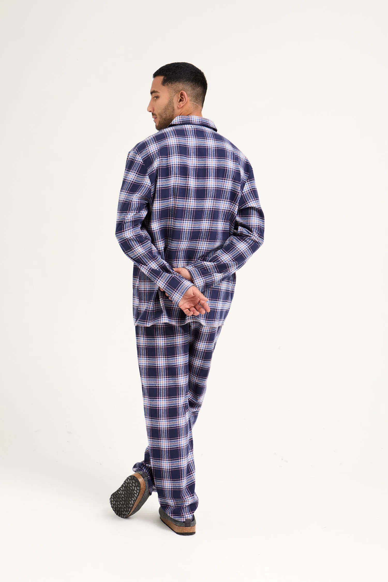Mister You Plaid Pyjamas in Midnight sold by Pretty You London product image thumbnail 3