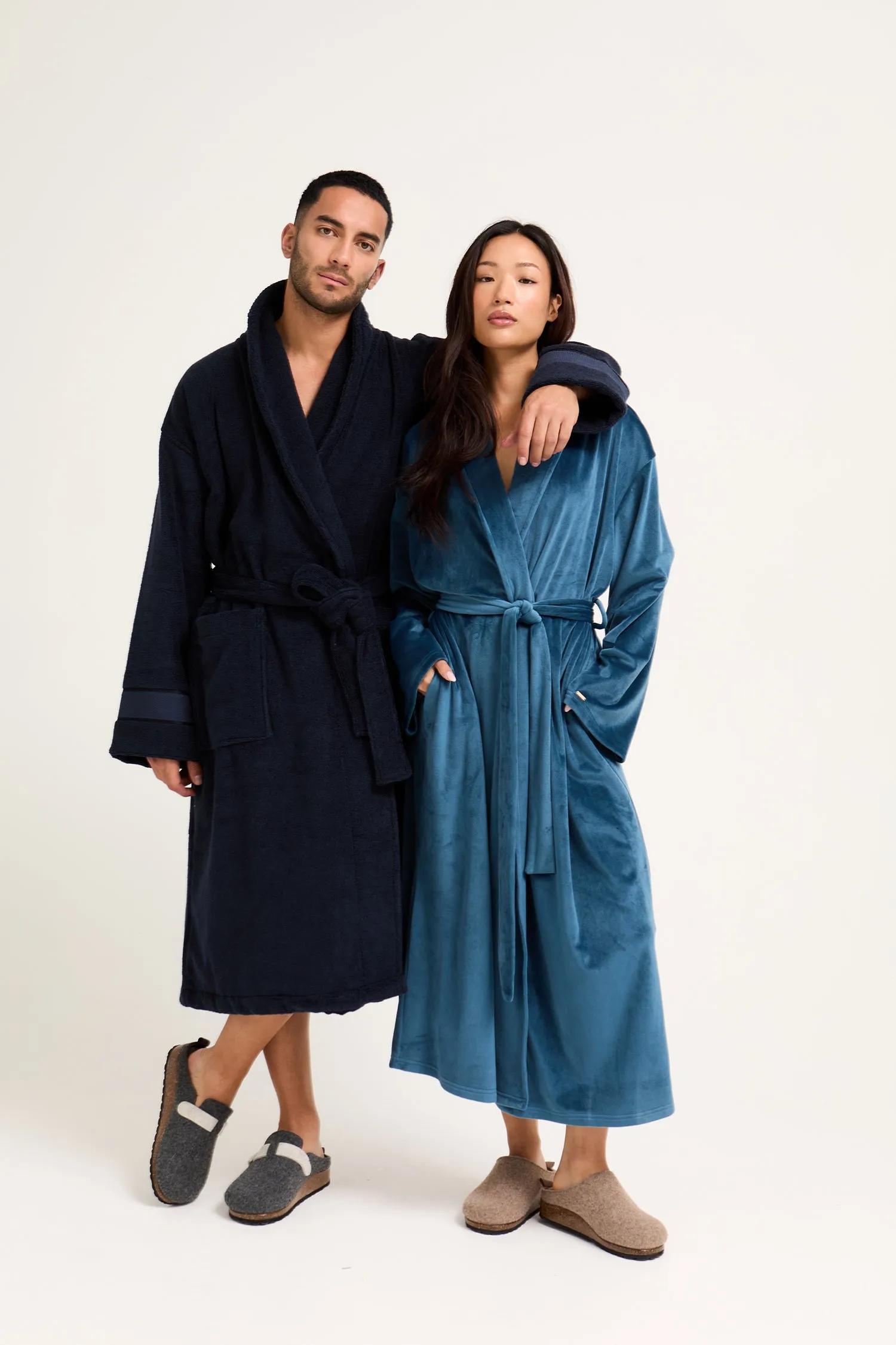 Velour Longline Dressing Gown in Teal sold by Pretty You London product image thumbnail 5