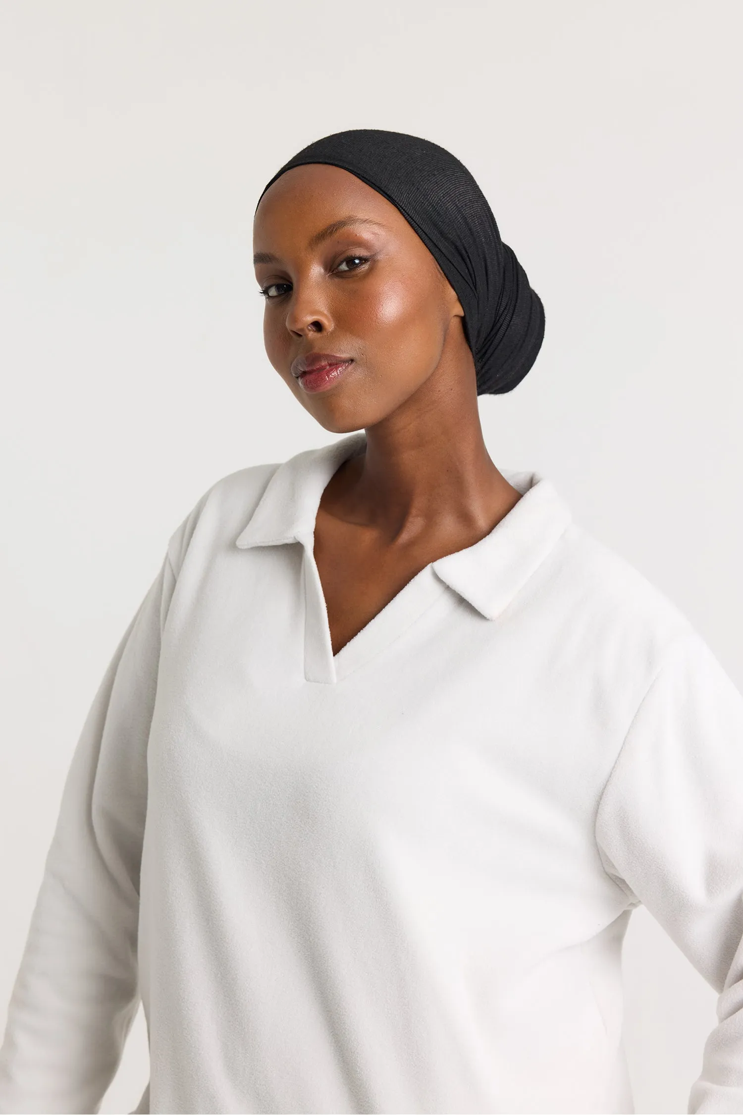 Fleece Lounge Set in Stone sold by Pretty You London product image thumbnail 2