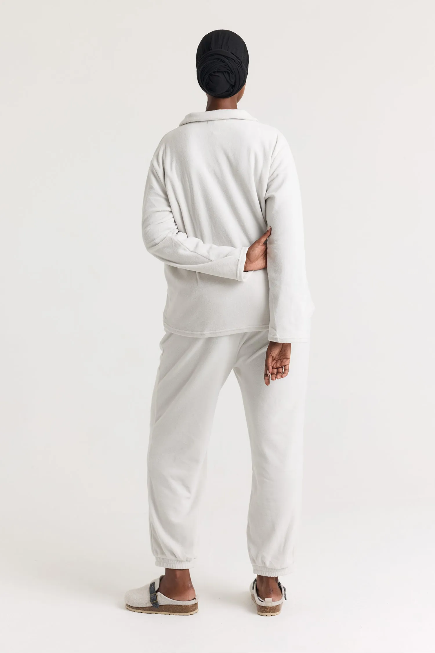 Fleece Lounge Set in Stone sold by Pretty You London product image thumbnail 3