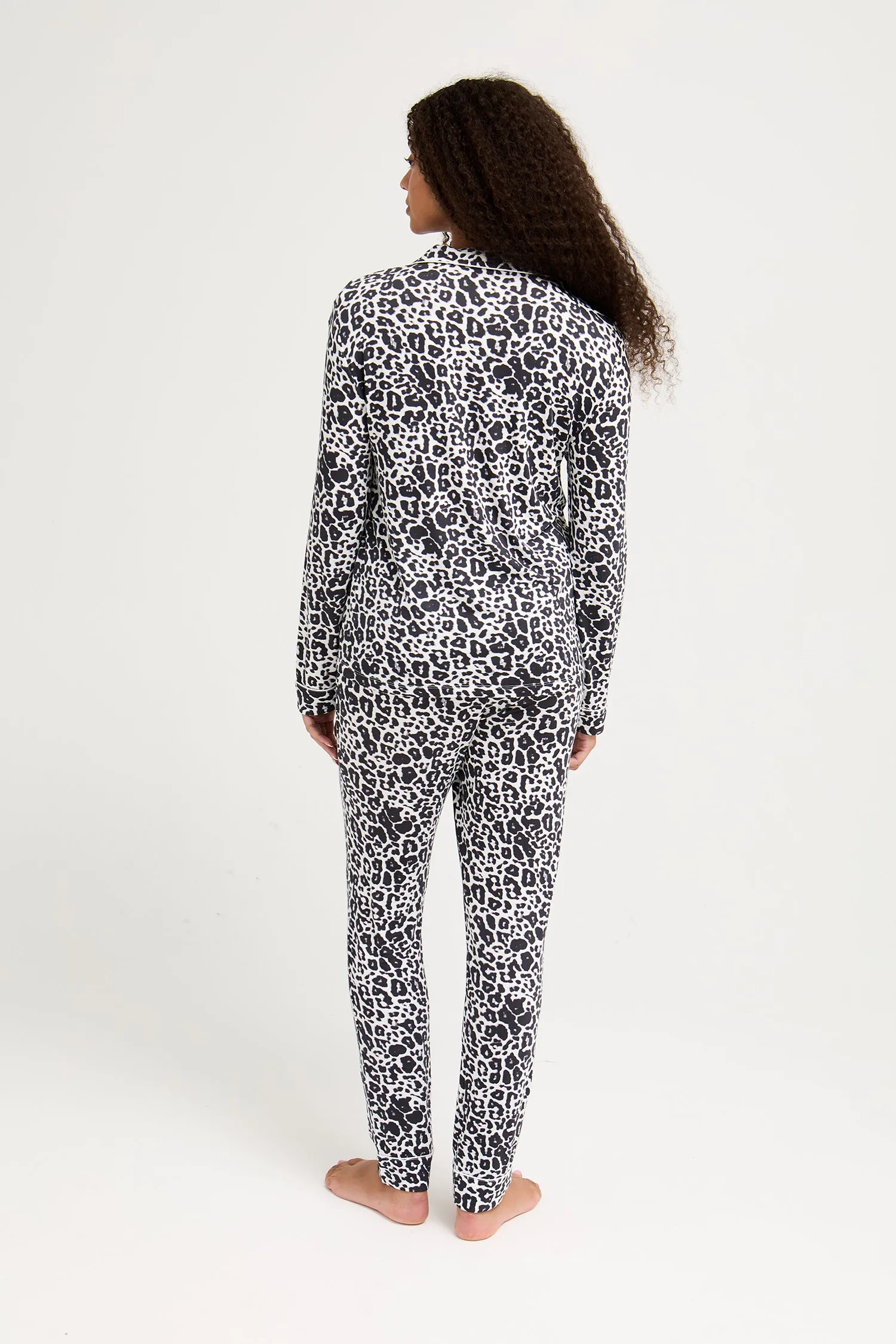 Bamboo Pajama Set in Luxe Leopard sold by Pretty You London product image thumbnail 3