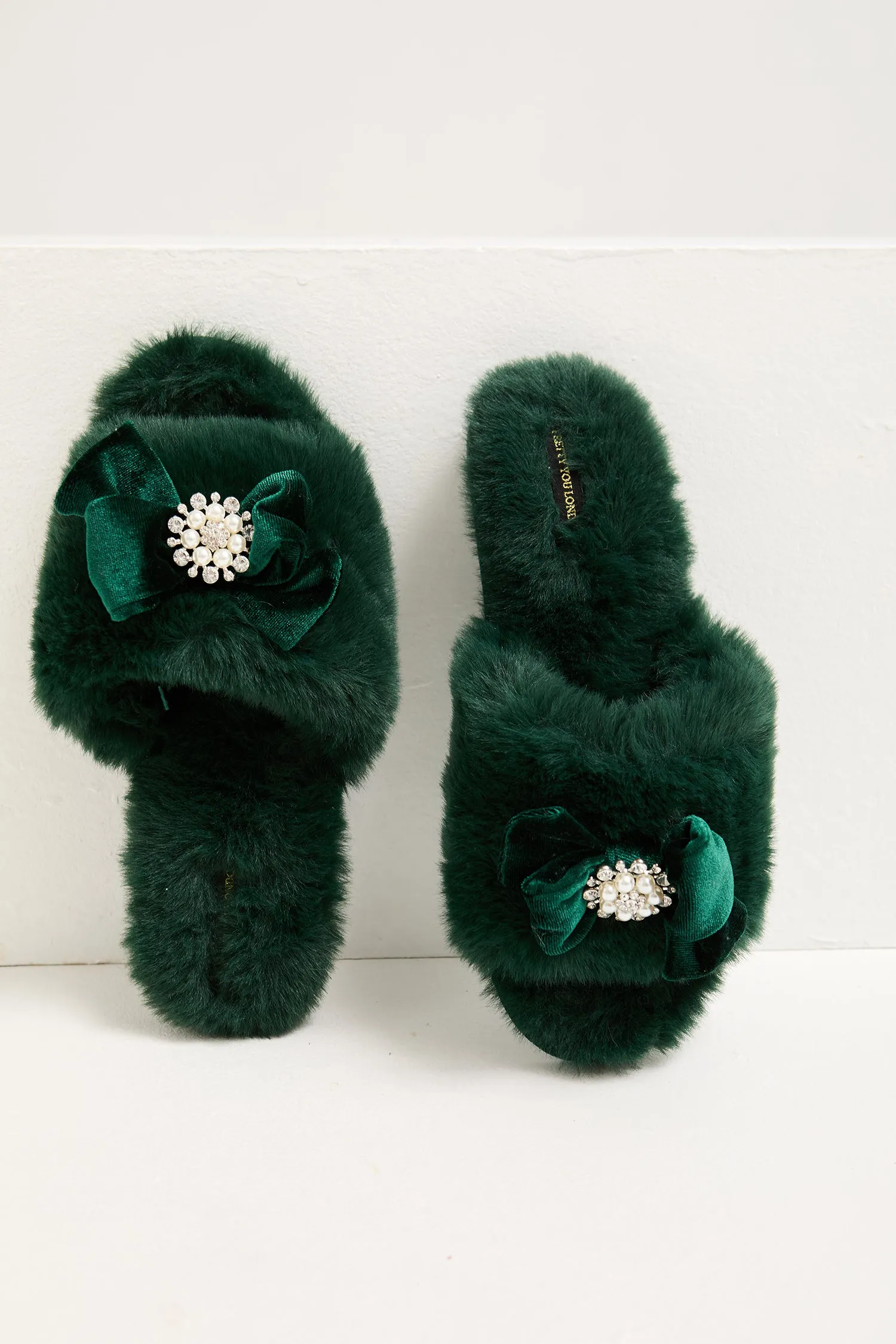 Anya Slippers in Green sold by Pretty You London product image thumbnail 2