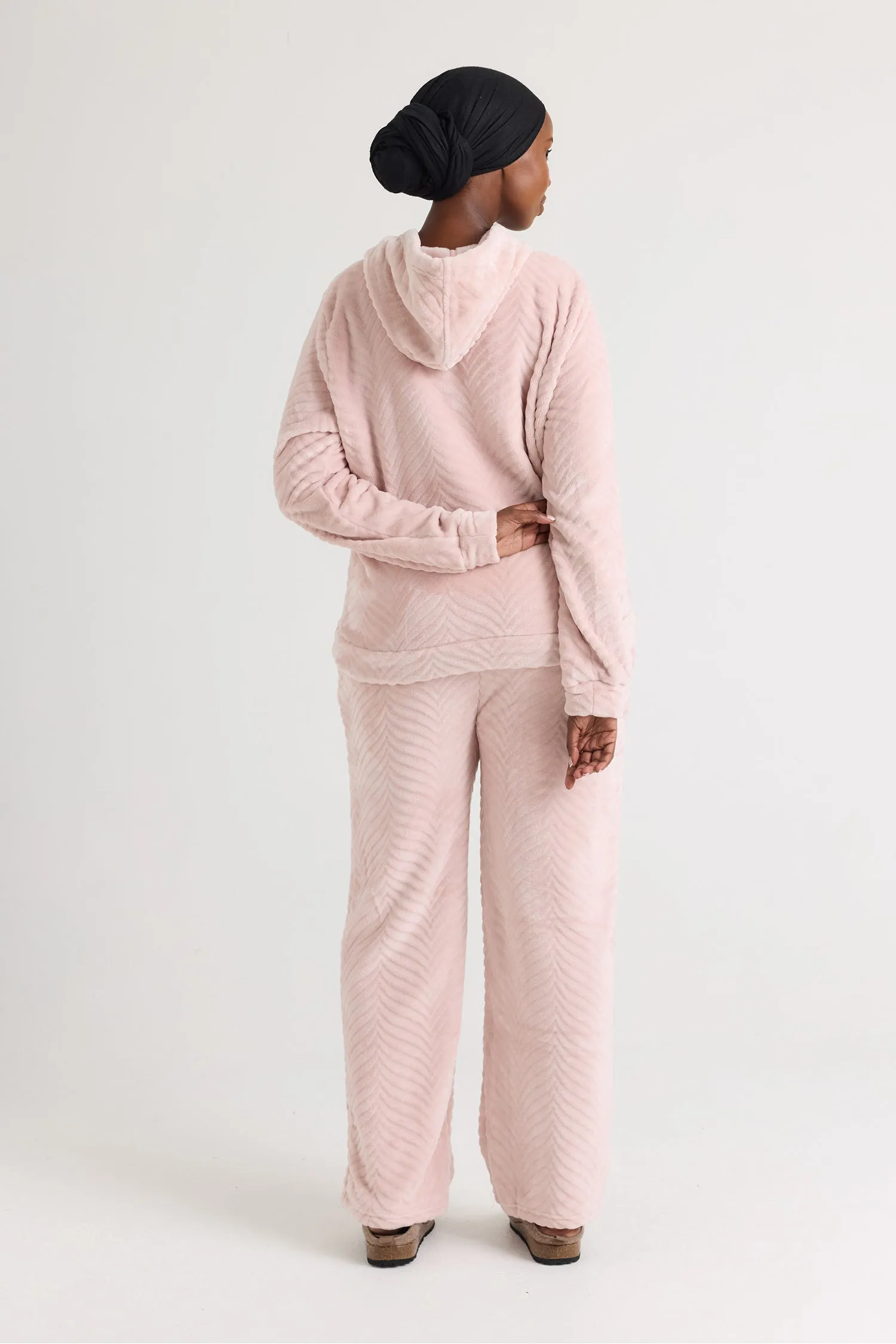 Cozy Chevron Lounge Suit in Rose sold by Pretty You London product image thumbnail 3