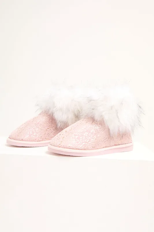 Giselle Slippers in Pink sold by Pretty You London
