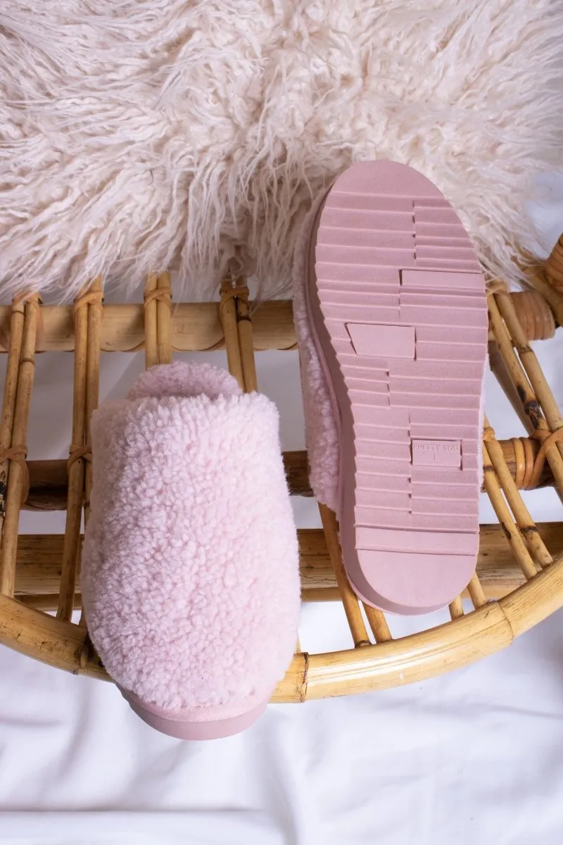 Jude Mule Slippers in Rose sold by Pretty You London product image thumbnail 4