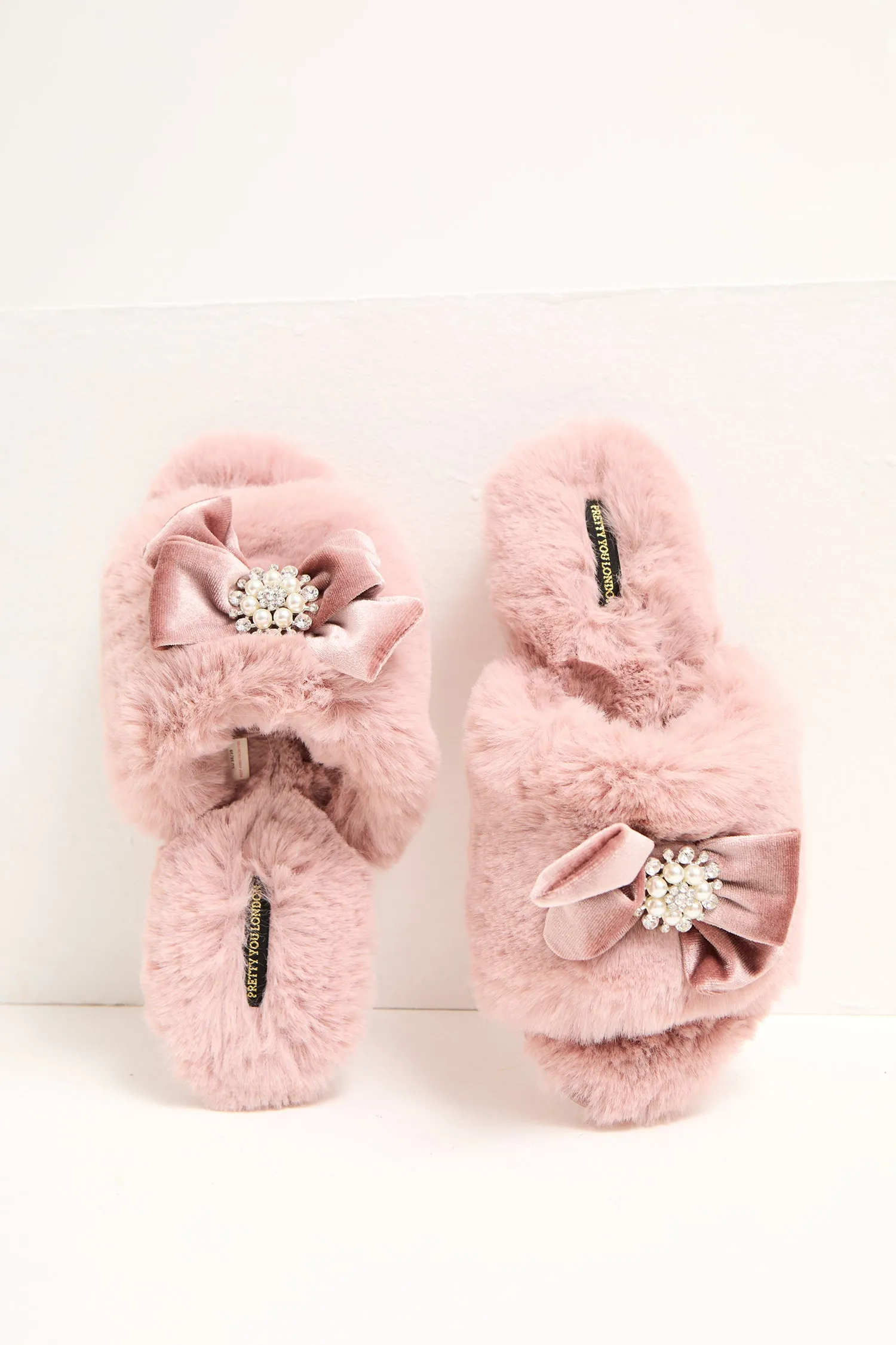 Anya Slippers in Pink sold by Pretty You London product image thumbnail 2