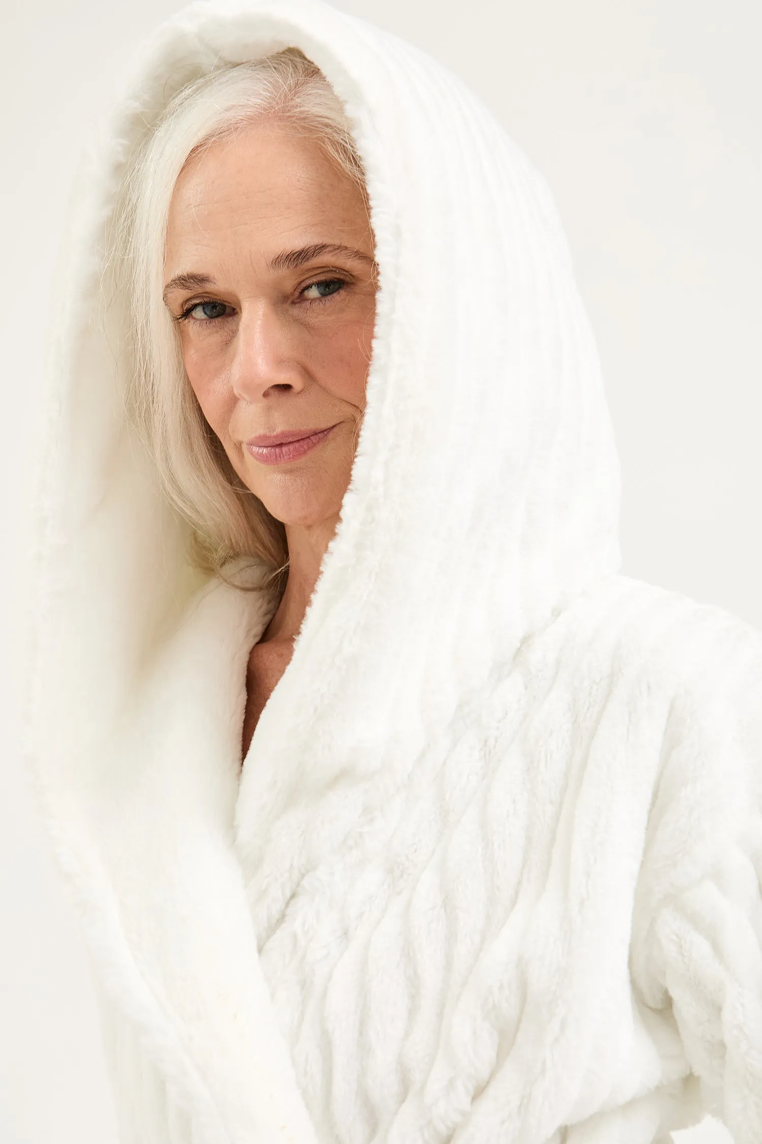 Cloud Dressing Gown in Cream sold by Pretty You London product image thumbnail 2