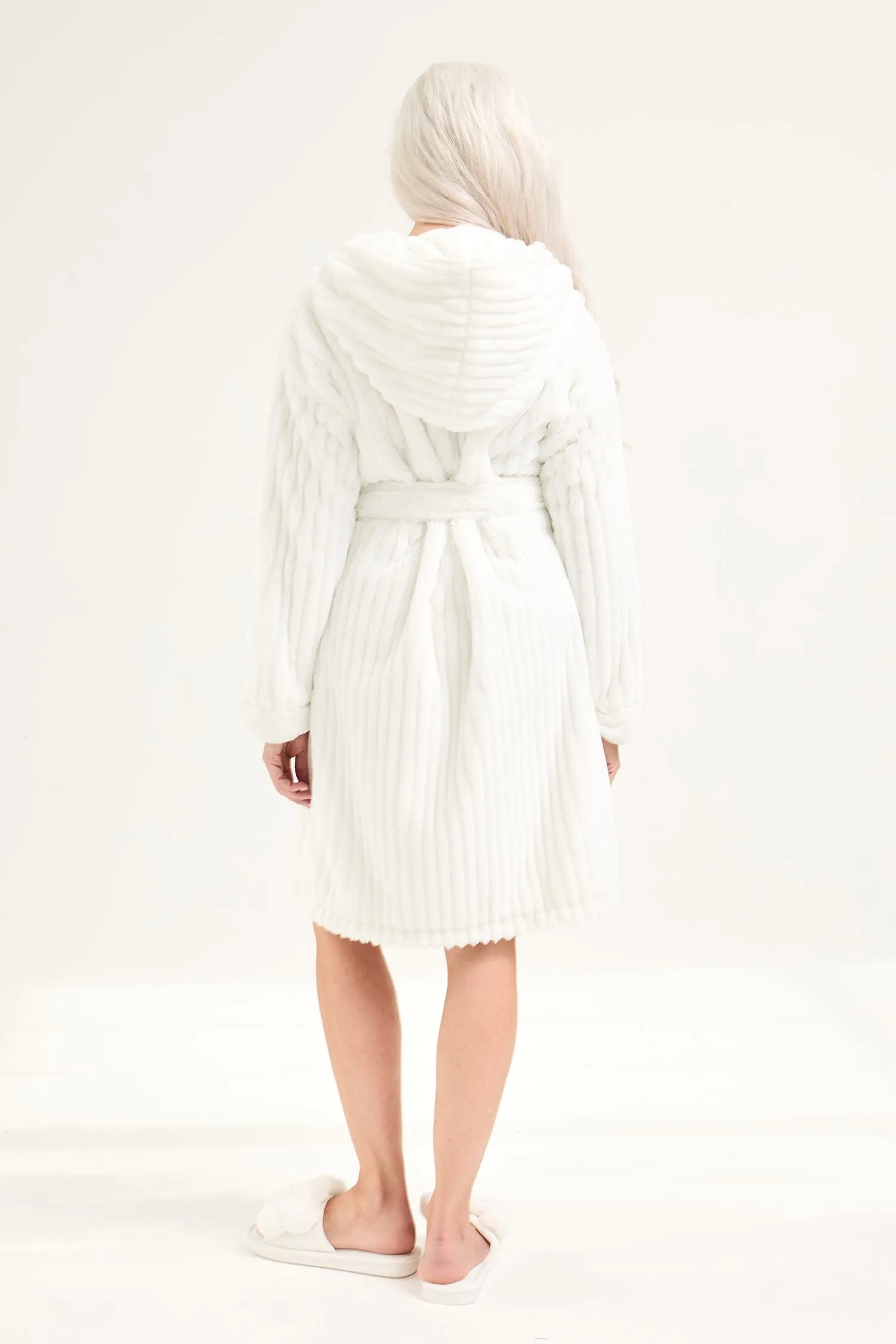 Cloud Dressing Gown in Cream sold by Pretty You London product image thumbnail 3