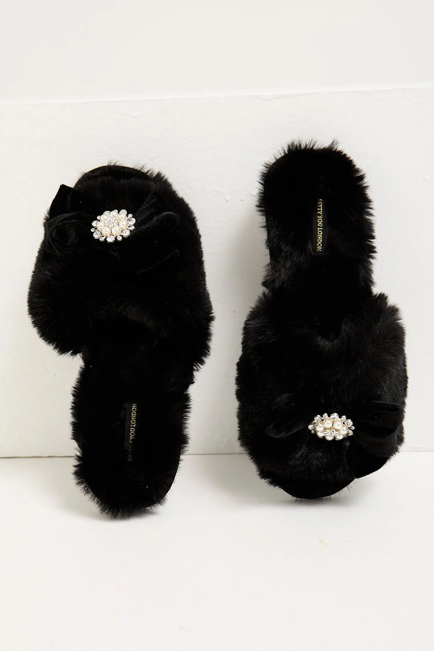 Anya Slippers in Black sold by Pretty You London product image thumbnail 3