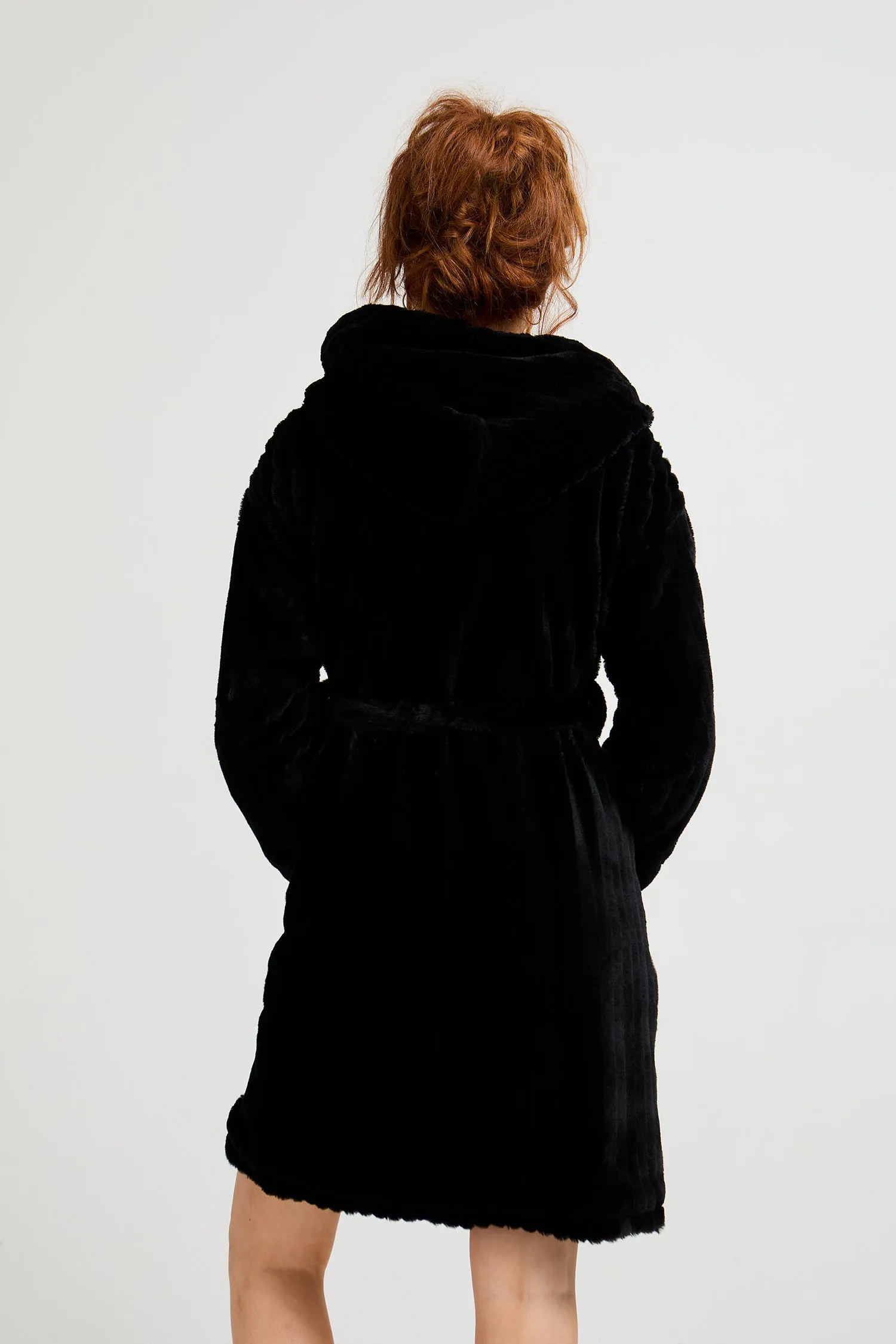 Cloud Dressing Gown in Black sold by Pretty You London product image thumbnail 3