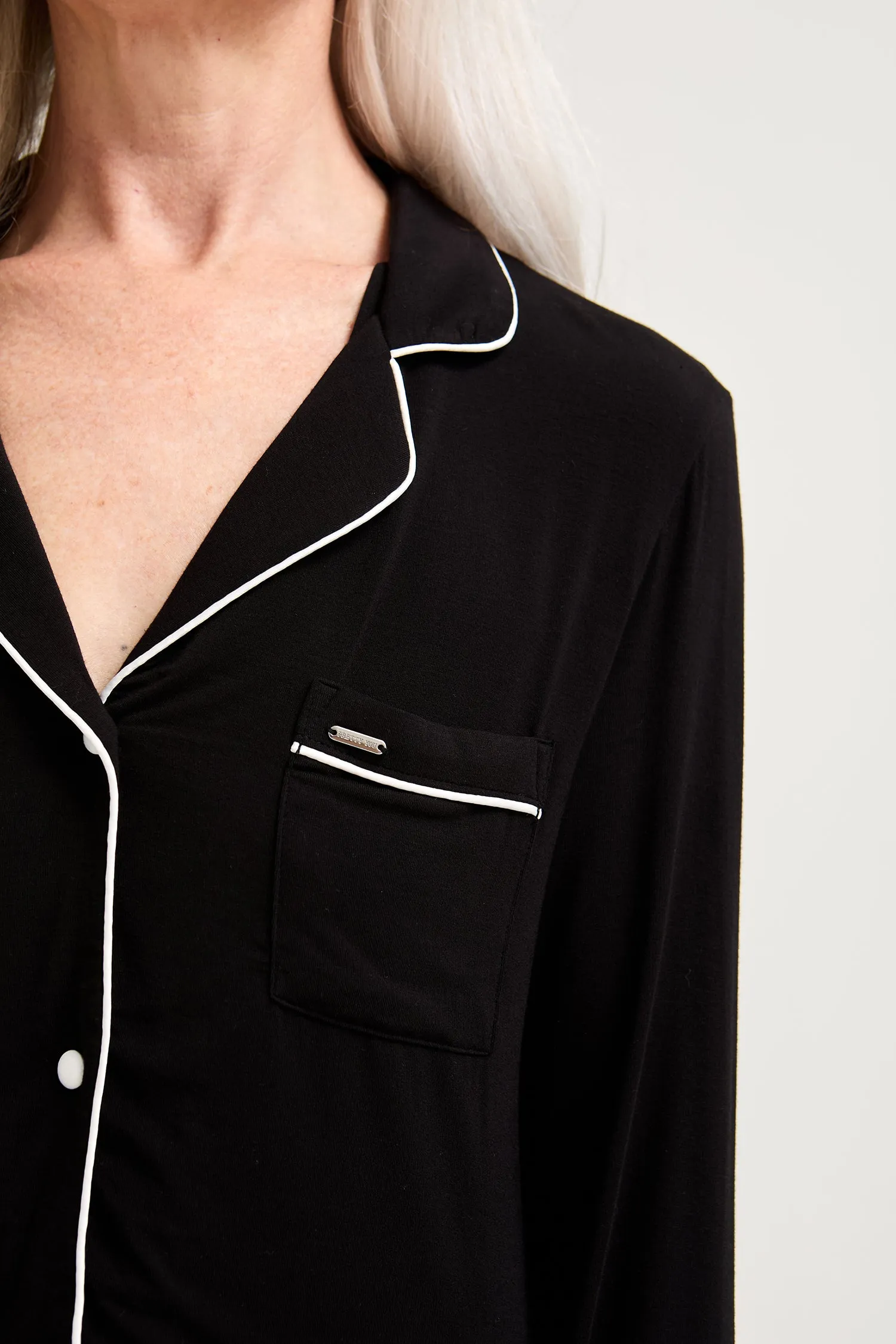 Bamboo Nightshirt in Black sold by Pretty You London product image thumbnail 2