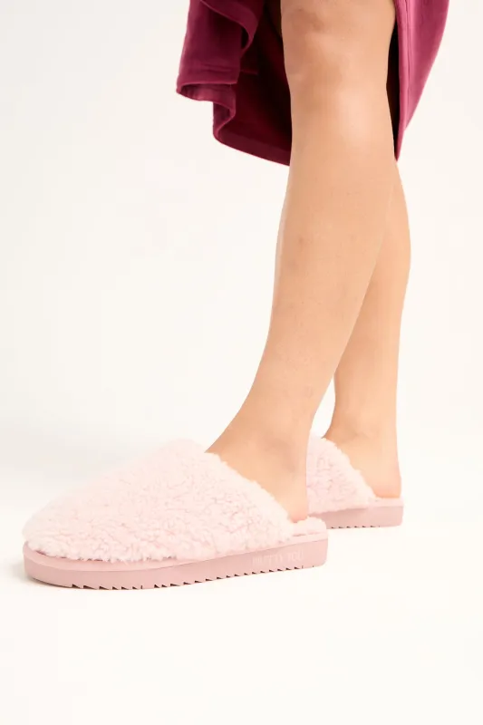 Jude Mule Slippers in Rose - Wholesale sold by Pretty You London