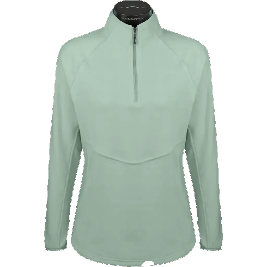 Teigan Quarter-Zip - Light Sage / S sold by Sun Mountain