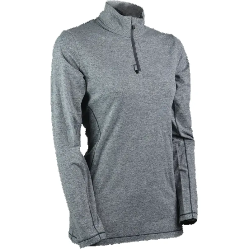 Women's Second Layer Quarter-Zip - Steel Heather / L sold by Sun Mountain