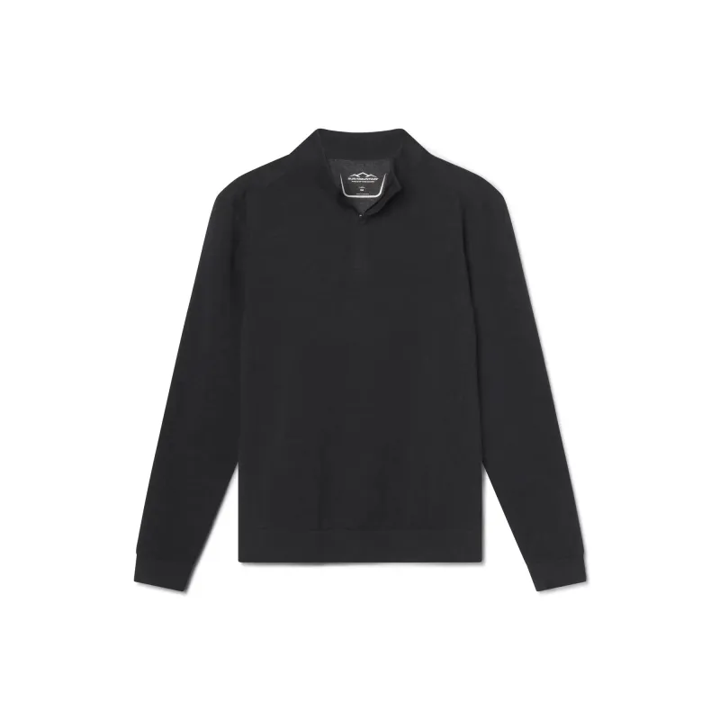 Hudson Quarter-Zip - Black / L sold by Sun Mountain