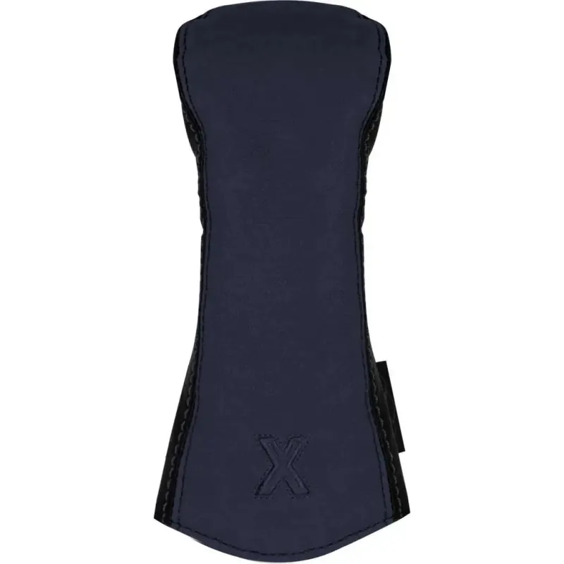 Canvas/Leather Headcover Hybrid (X) - Navy-Black sold by Sun Mountain