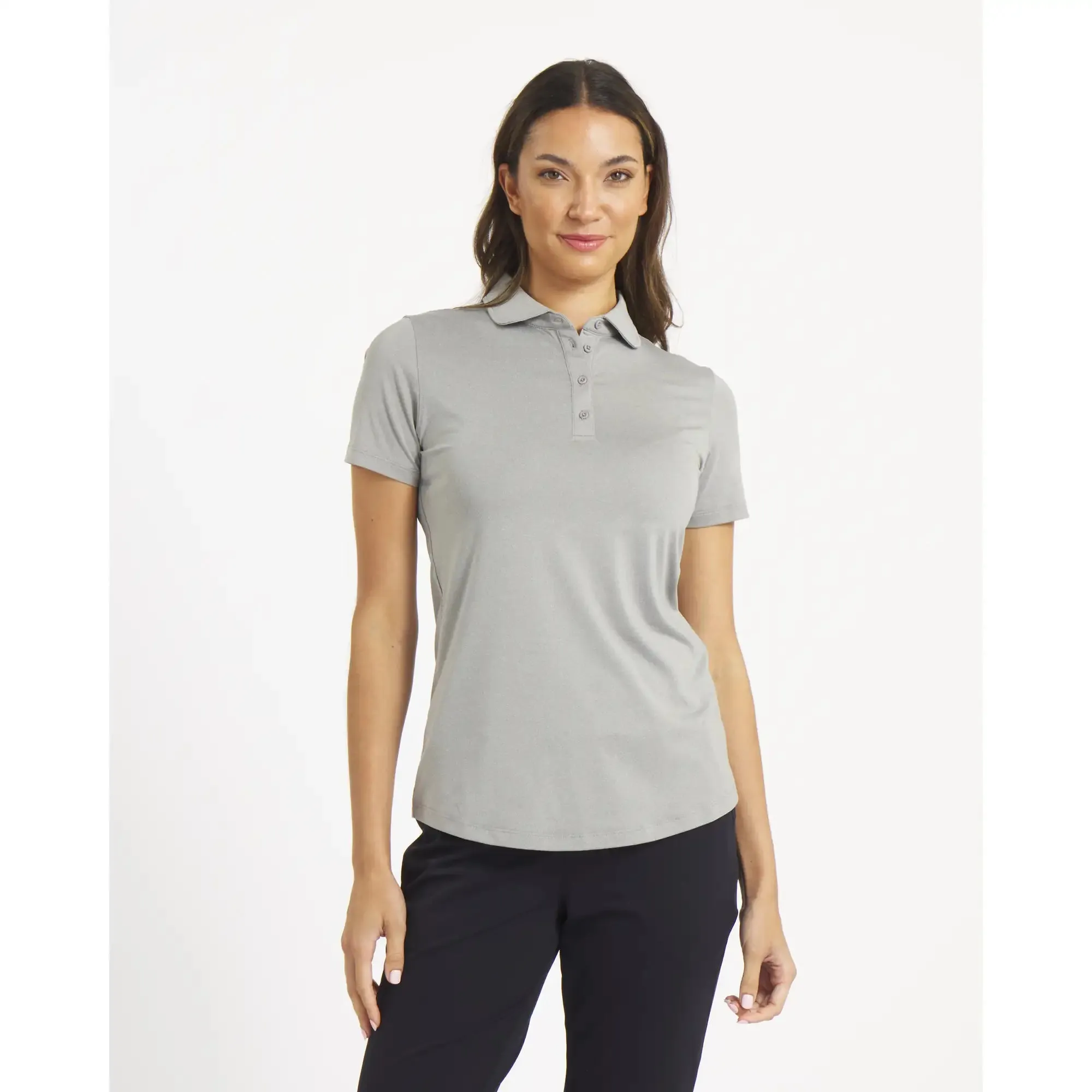 Women's Silvertip Polo - CADET HEATHER / M sold by Sun Mountain