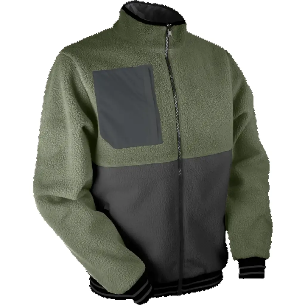 Retro Letterman Jacket - Reversible - Sage-Steel / 2XL sold by Sun Mountain