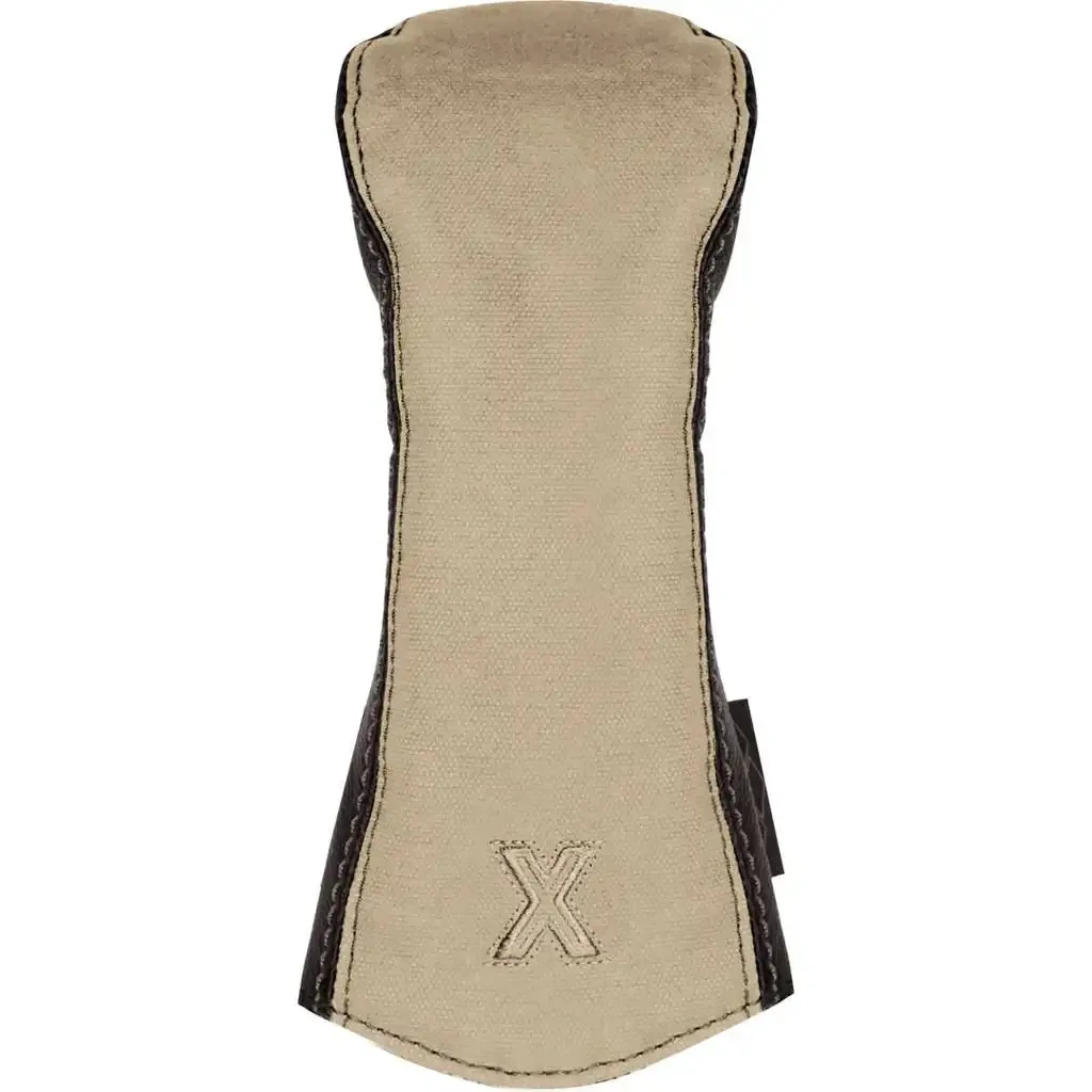 Canvas/Leather Headcover Hybrid (X) - Canvas-Brown sold by Sun Mountain