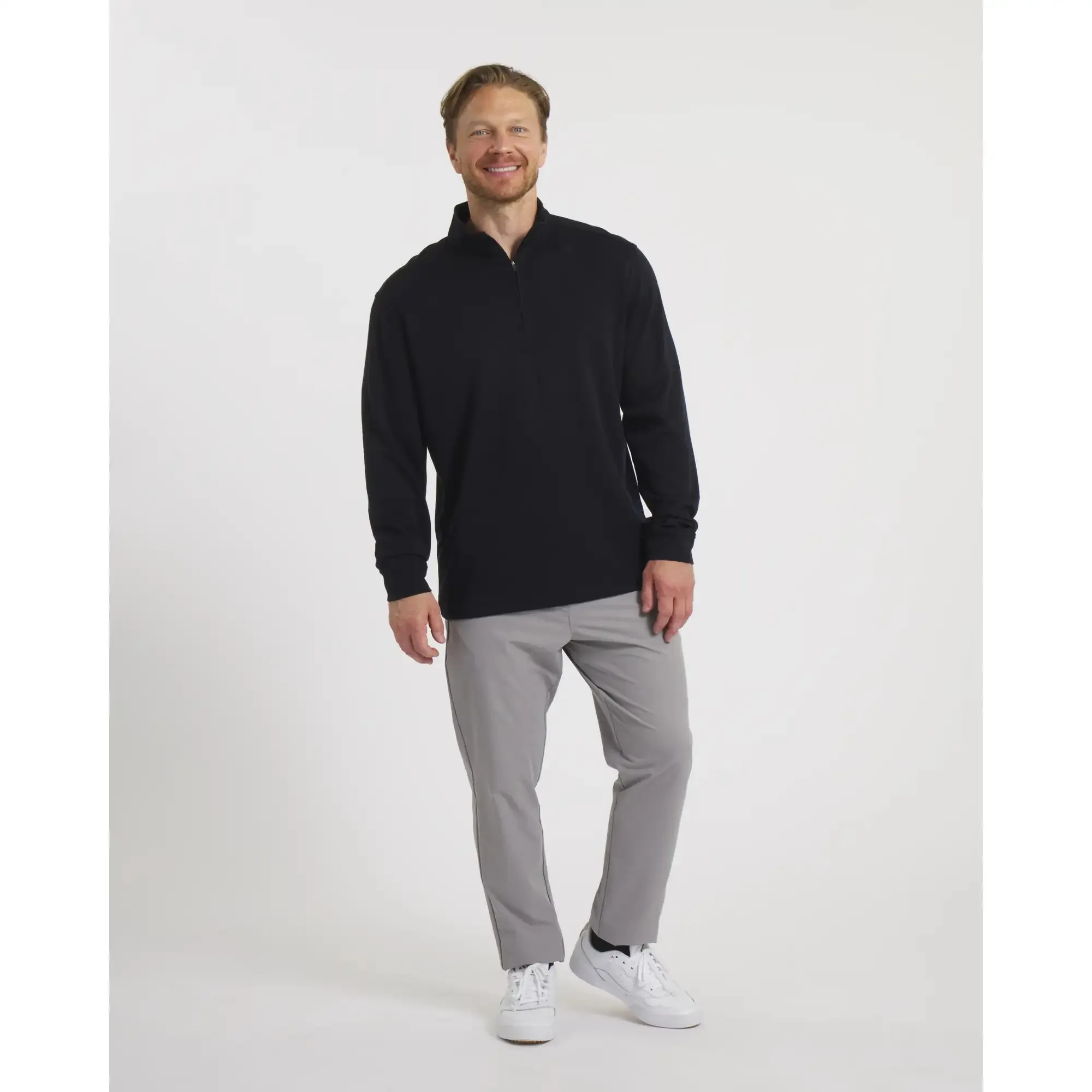 Brett Quarter-Zip - Black / S sold by Sun Mountain