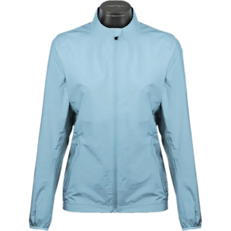 Women's Monsoon Jacket - Soft Turquoise / XL sold by Sun Mountain