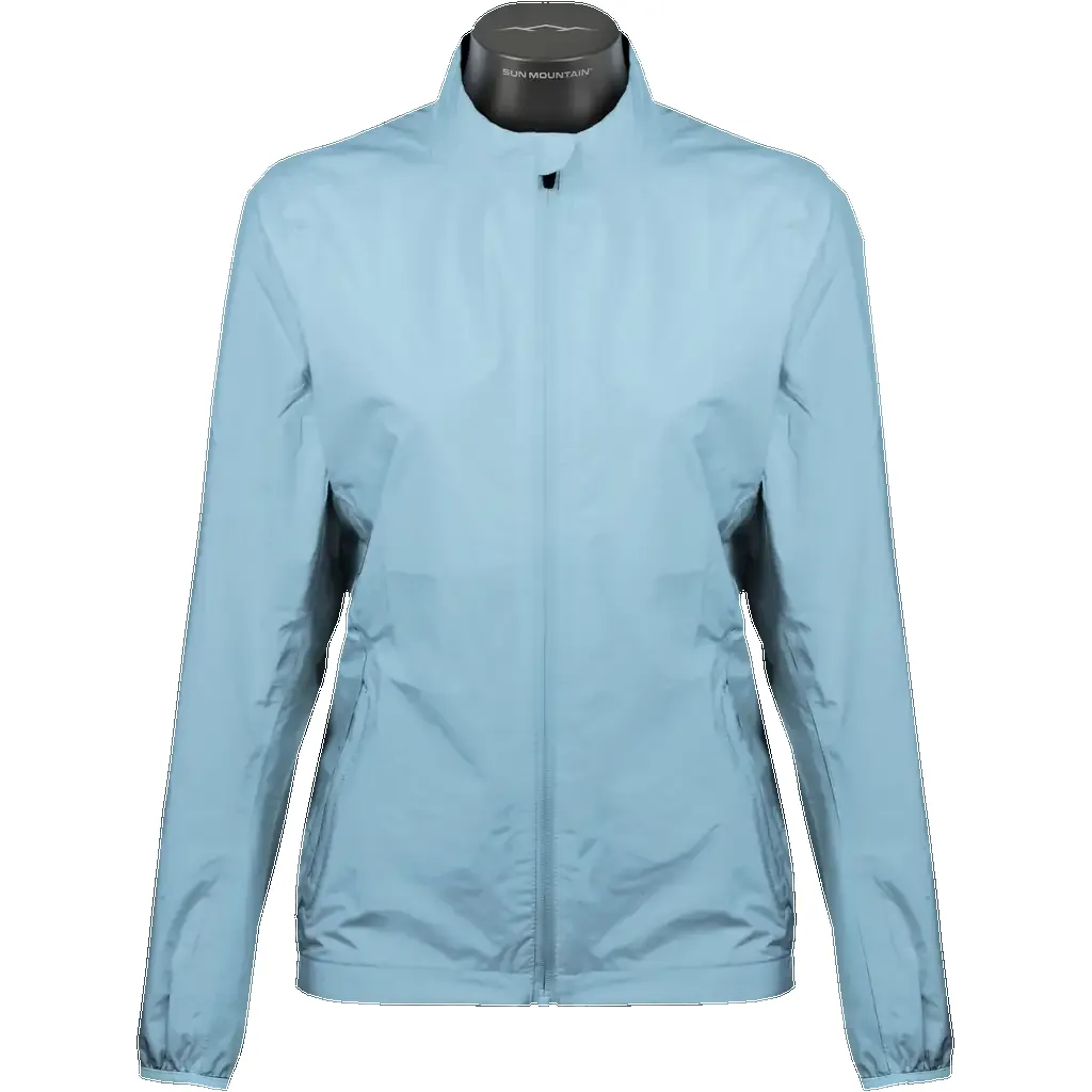 Women's Monsoon Jacket - Soft Turquoise / XL sold by Sun Mountain