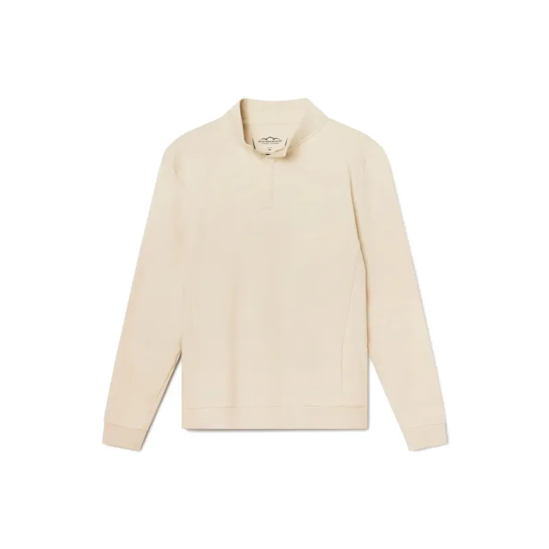Brett Quarter-Zip - Bone / L made by Sun Mountain