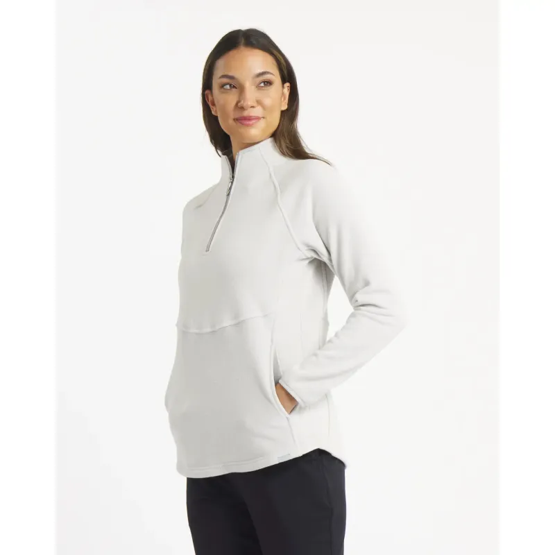 Teigan Quarter-Zip - Concrete / S sold by Sun Mountain