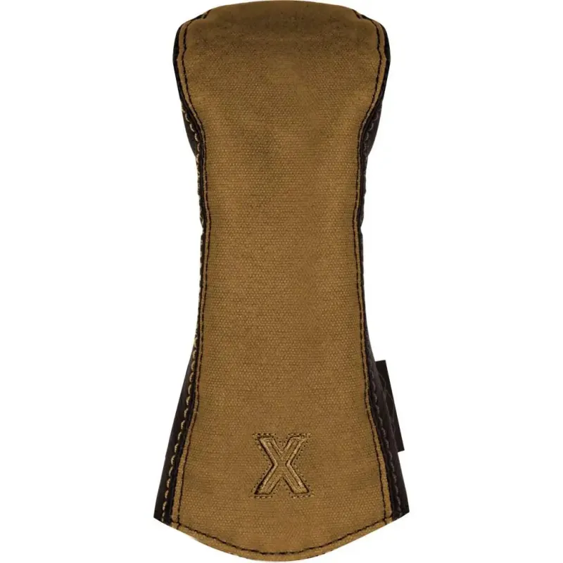 Canvas/Leather Headcover Hybrid (X) - Coyote-Brown sold by Sun Mountain