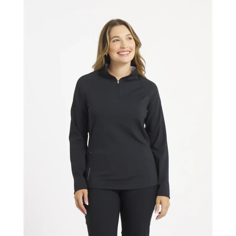 Women's Tech Quarter-Zip - Black / S sold by Sun Mountain
