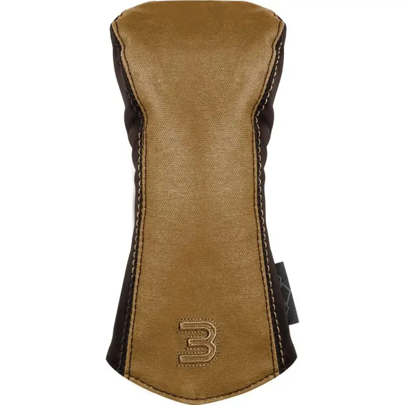 Canvas/Leather Headcover 3-Wood - Coyote-Brown sold by Sun Mountain