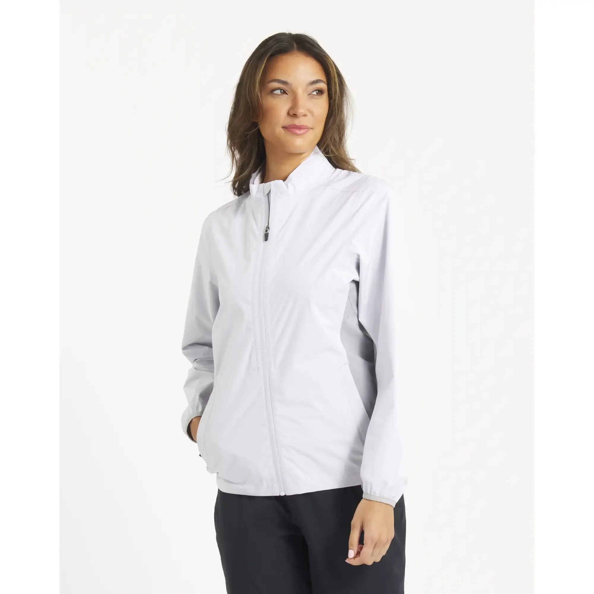 Women's Monsoon Jacket - White-Platinum / L sold by Sun Mountain