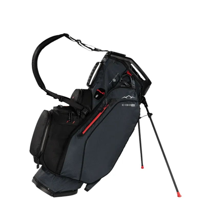 C-Series C-130 VLO Hybrid Stand Bag - Steel-Black-Red sold by Sun Mountain