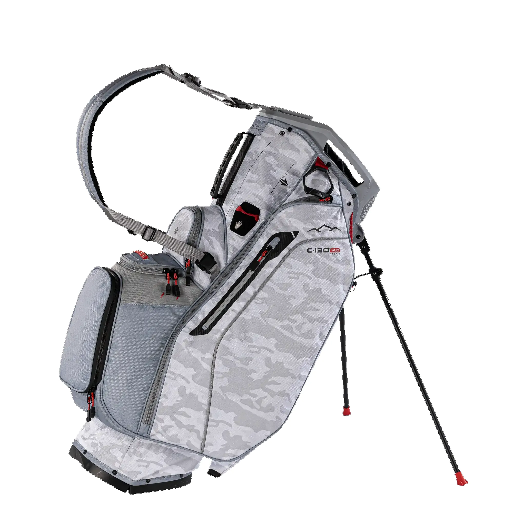 C-Series C-130 VLO Hybrid Stand Bag - Snow Camo-Cadet-Red sold by Sun Mountain