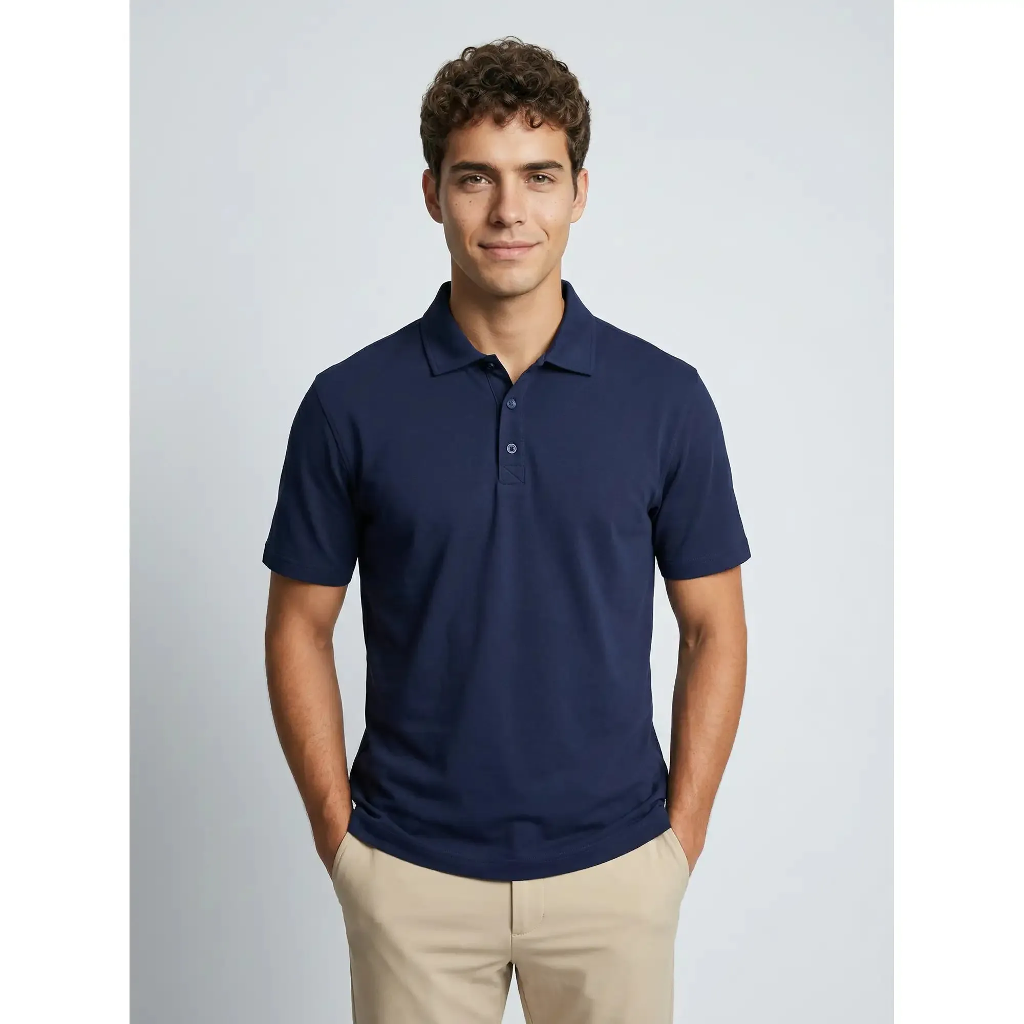 Elevate Stretch Polo - Navy / S sold by Sun Mountain