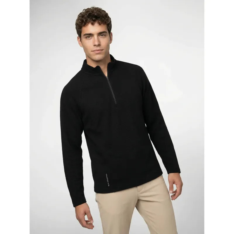 Coastal Quarter-Zip - Black / 2XL sold by Sun Mountain