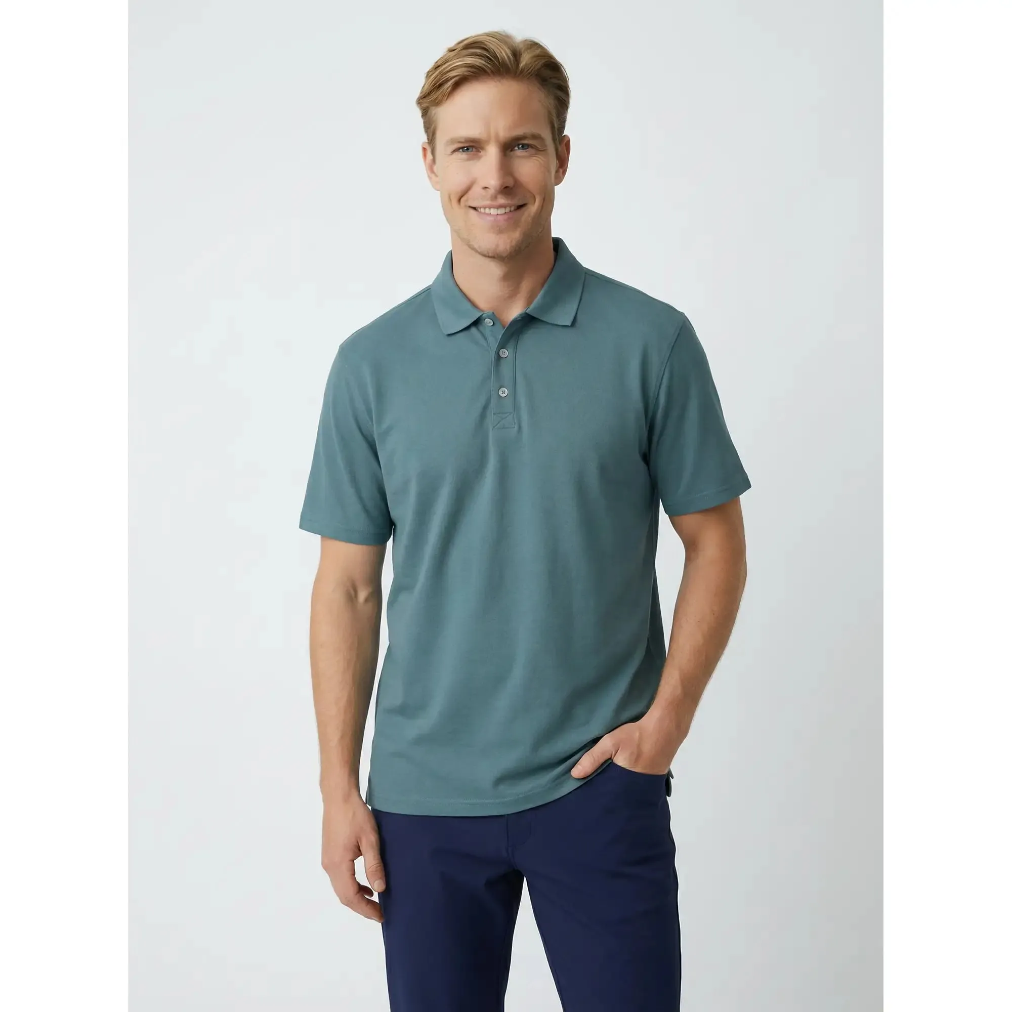 Lux Heather Polo sold by Sun Mountain