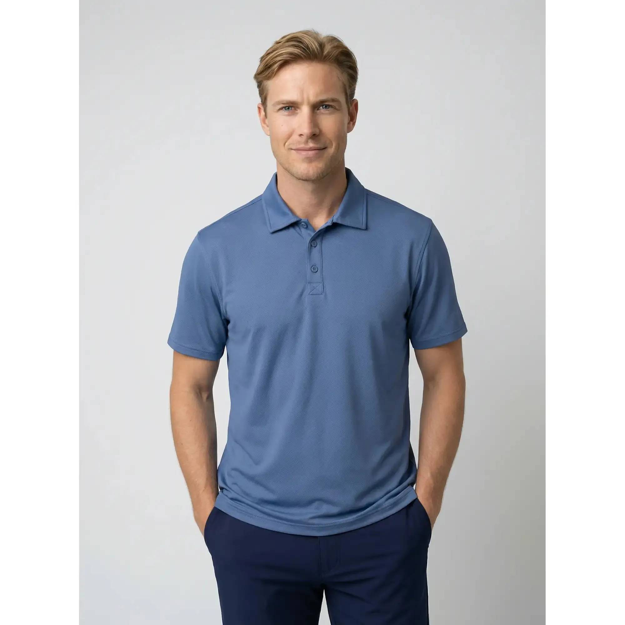 Aerify Polo - Dusty Blue / XL sold by Sun Mountain