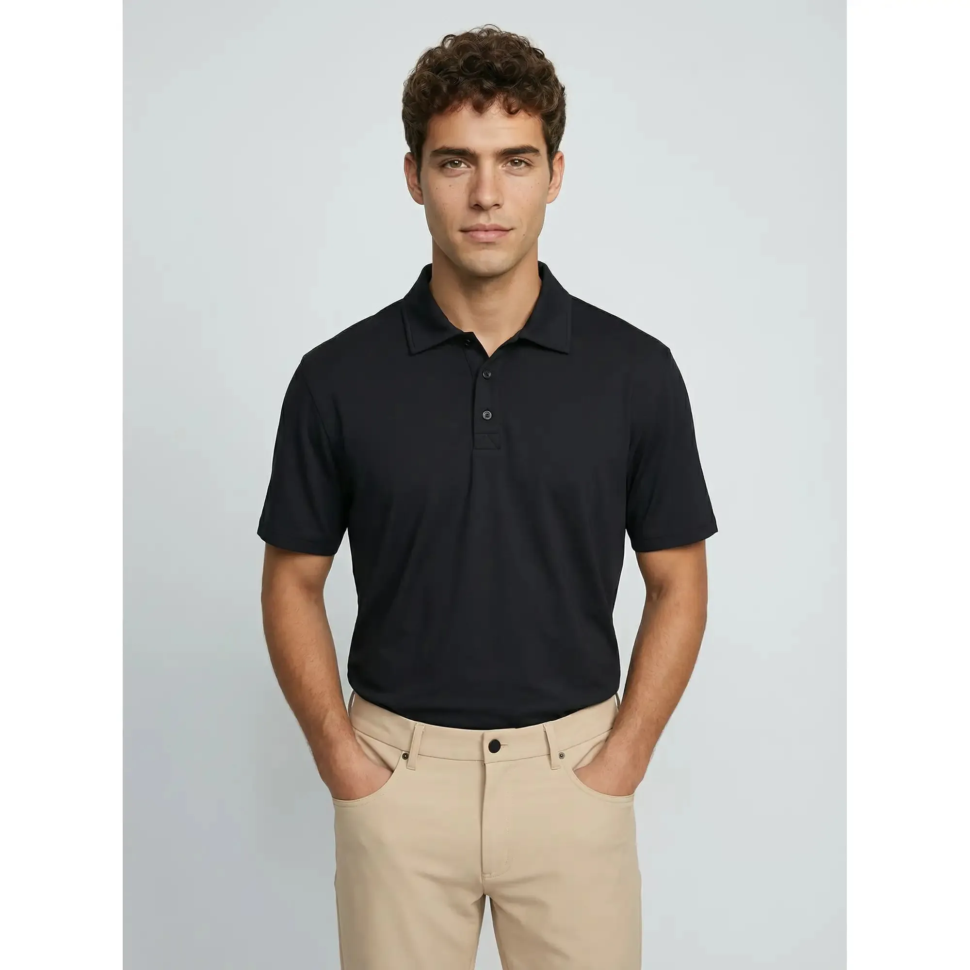 Elevate Stretch Polo - Black / 2XL sold by Sun Mountain