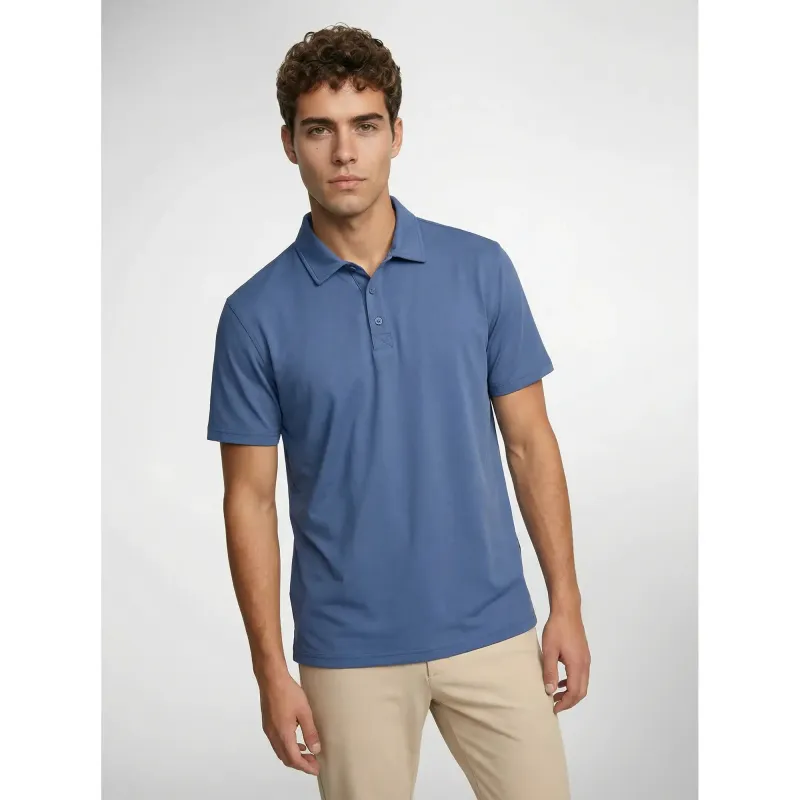 Elevate Stretch Polo - Dusty Blue / L made by Sun Mountain