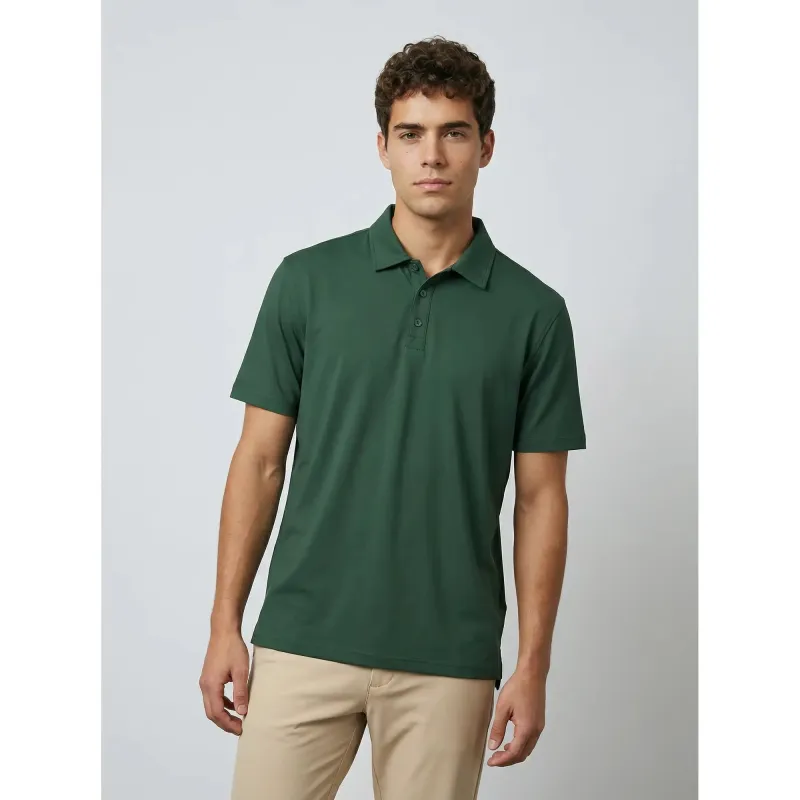 Elevate Stretch Polo - Pine Needle / L made by Sun Mountain