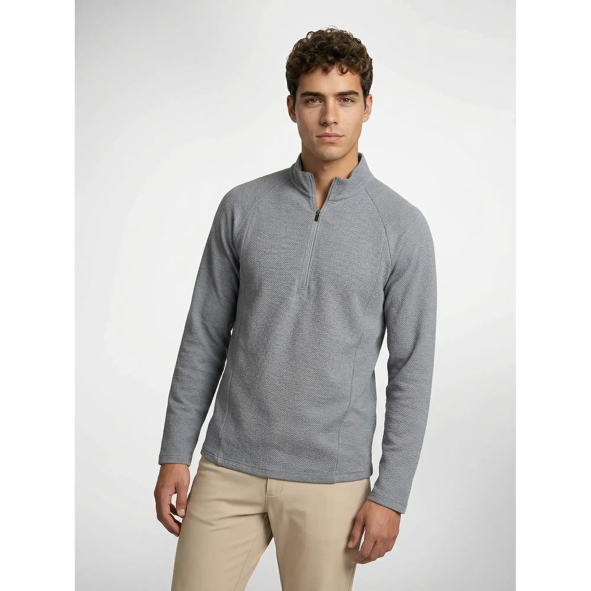 Coastal Quarter-Zip - Neutral Gray / M sold by Sun Mountain