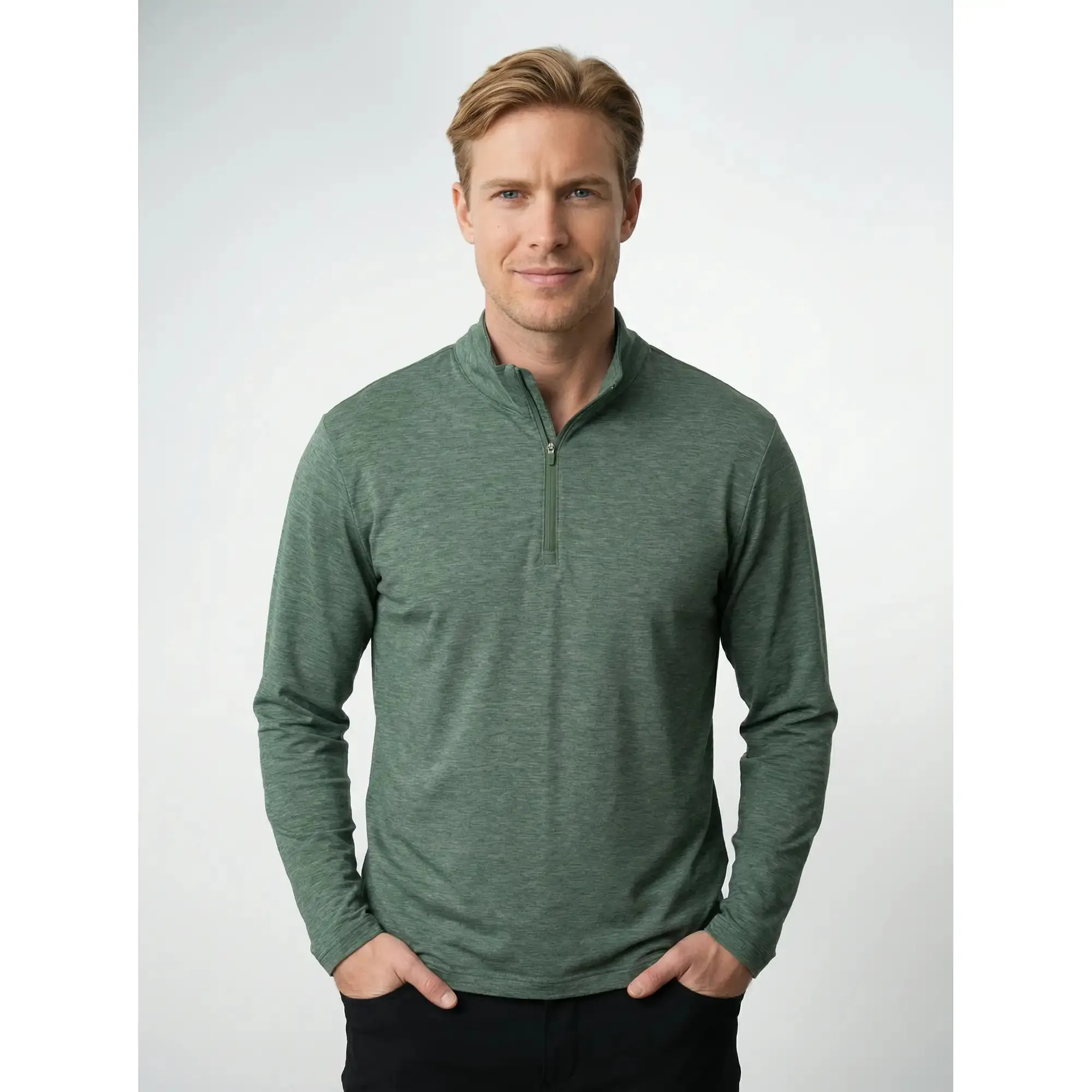 Payton Sun Quarter-Zip - Stucco / 3XL sold by Sun Mountain