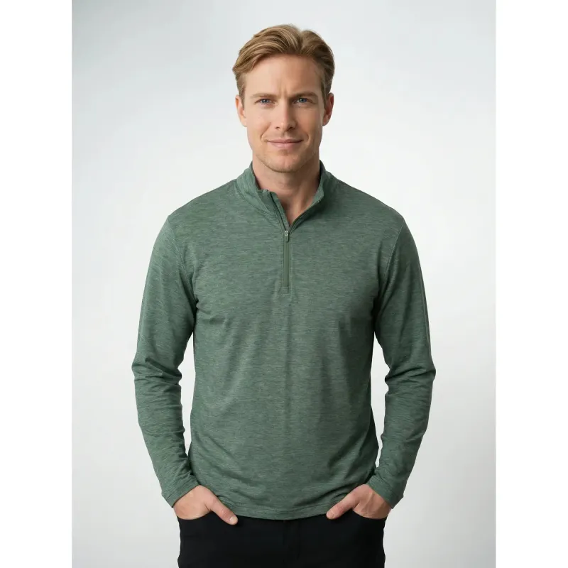 Payton Sun Quarter-Zip - Stucco / XL made by Sun Mountain