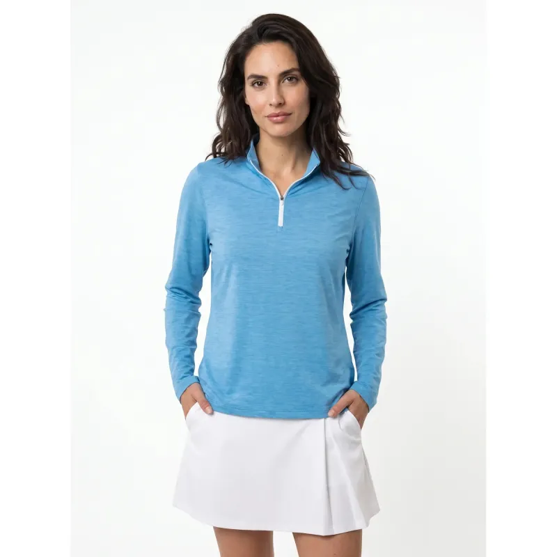 Women's Payton Sun Quarter-Zip - Stucco / L made by Sun Mountain