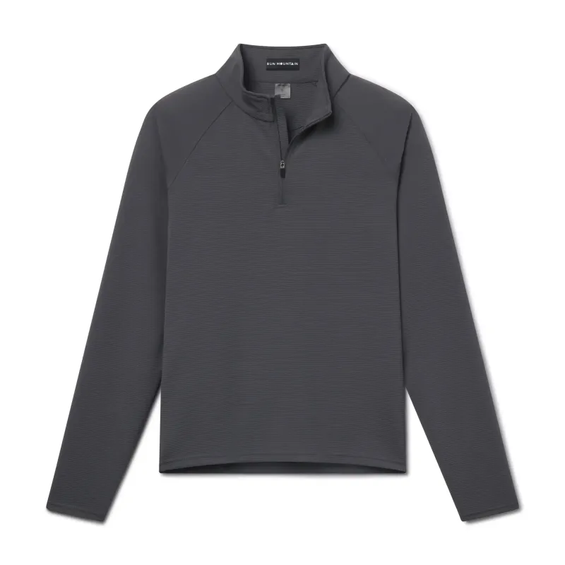 Women's Motcha Quarter-Zip - Steel / L made by Sun Mountain