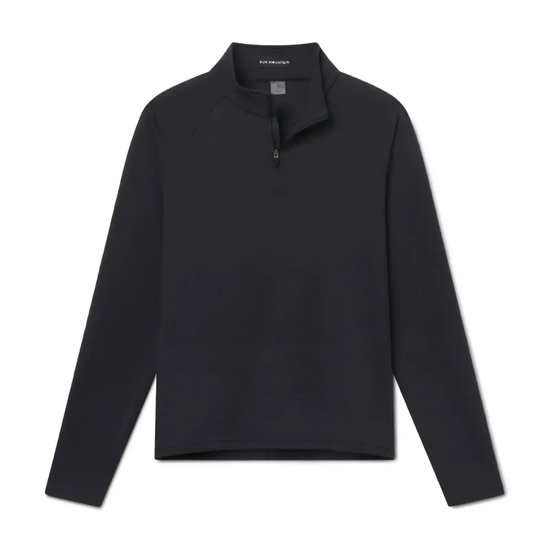 Women's Motcha Quarter-Zip - Black / XL made by Sun Mountain